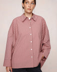 Marle Edie Shirt Rosewood Stripe