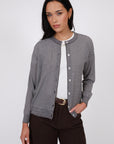 Marlow Collage Knit Cardigan Java Stripe