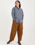 Metta Melbourne Italy Shirt Washed Denim Stripe