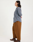 Metta Melbourne Italy Shirt Washed Denim Stripe