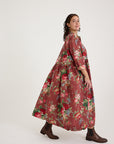 Metta Melbourne Oak Gathered Dress Floral