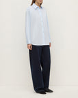 Assembly Label Micha Poplin Shirt Powder Blue