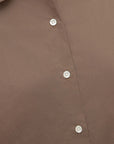 Assembly Label Micha Poplin Shirt Dark Sand