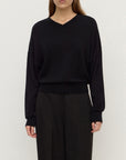 Assembly Label Mira V Neck Knit Black