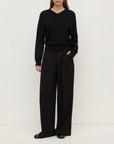 Assembly Label Mira V Neck Knit Black