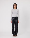 Remain Macey Pants Faux Leather Black