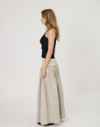 Remain Lainey Skirt Ivory Check