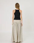 Remain Lainey Skirt Ivory Check