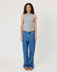 Remain Poppy Tank Grey Marle