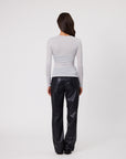 Remain Macey Pants Faux Leather Black