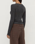 Assembly Label Nora Merino Wool Henley Charcoal