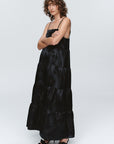 Marle Ophelia Dress Black Jacquard