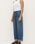 Assembly Label Oversize High Rise Jean Dark Indigo Fade