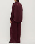 Assembly Label Pippa Silk Shirt Merlot