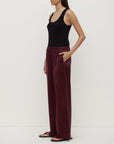 Assembly Label Pippa Silk Pant Merlot