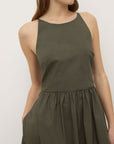 Assembly Label Posie Midi Dress Moss