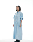 Ricochet Joni Shirt Dress Pale Blue