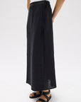 Assembly Label Roma Linen Wrap Skirt Black