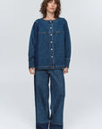 Marle Seam Shirt Washed Indigo