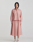 Ricochet Micha Skirt Cherry Red Check