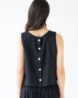 Sophie Shell Buttons Linen Top