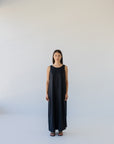 Sophie Linen Maxi Dress Black