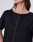 Marlow Sable Linen Top Black