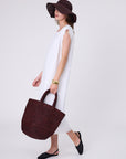 Marlow Santorini Bucket Bag Choc