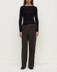 Assembly Label Tatiana Woold Long Sleeve Top Black
