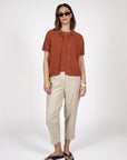 Marlow Terra Knit Shirt Rust