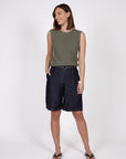 Marlow Terra Knit Tank Olive