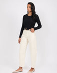 Marlow Curve Barrel Jeans Ecru