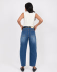Marlow Curve Barrel Jeans True Blue