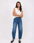 Marlow Curve Barrel Jeans True Blue