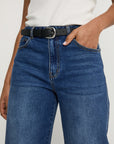 Marlow Essential Belt Black and Silver
