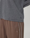 Marlow Uno Stripe Long Sleeve Tee Charcoal