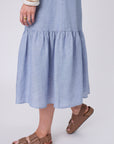 Marlow Verona Linen Dress Blue Smoke