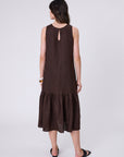 Marlow Verona Linen Dress Carob