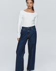 Marle Wide Leg Jean Washed Indigo