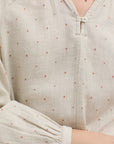 Nice Things Plumeti Blouse Pale Grey