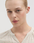 Nice Things Plumeti Blouse Pale Grey