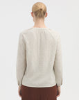 Nice Things Plumeti Blouse Pale Grey