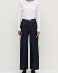 Assembly Label Wide Leg Jean Dark Rinse