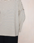 Marle Yelena Tee Ivory Black Stripe