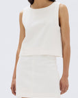 Assembly Label Zoey Twill Top Cream