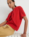Kowtow Ariel Top Poppy Red