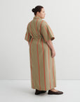 Kowtow Balance Dress Nasturtium Stripe