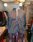 Metta Melbourne Italy Shirt Washed Denim Stripe