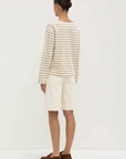 Assembly Label Bonne Long Sleeve Stripe Tee Tan