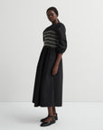 Kowtow Etched Dress Black